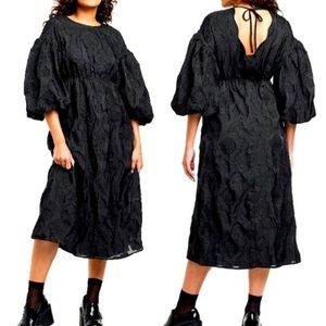 Black midi dress WITH pockets